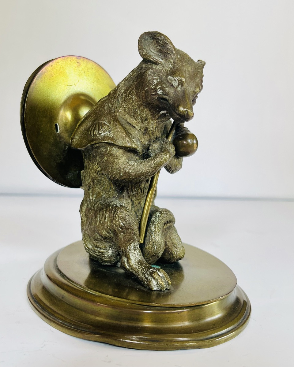 Renard aux cymbales en bronze -photo-6